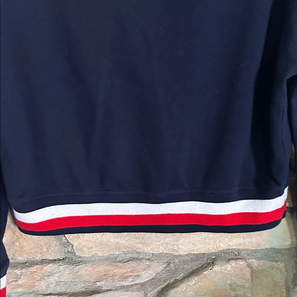 Tommy Hilfiger Navy Sweatshirt with Red and White Accents. XS - Picture 4 of 8